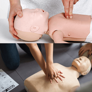 CPR hand placement for Infants, Children and Adults