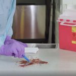 Bloodborne Pathogens cleaning up blood or potentially infection materials